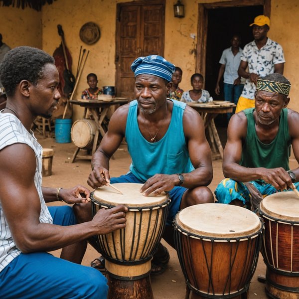 Peut-on trouver une croisière qui offre des ateliers de fabrication de tambours en Afrique de l'Ouest?